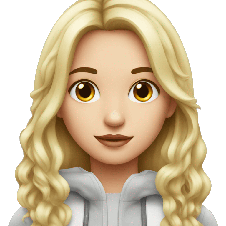 beautiful girl with apple vision pro emoji