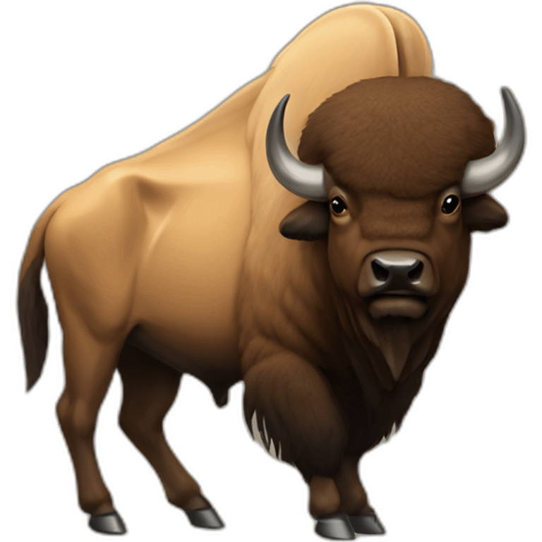 tan v-xon bison emoji