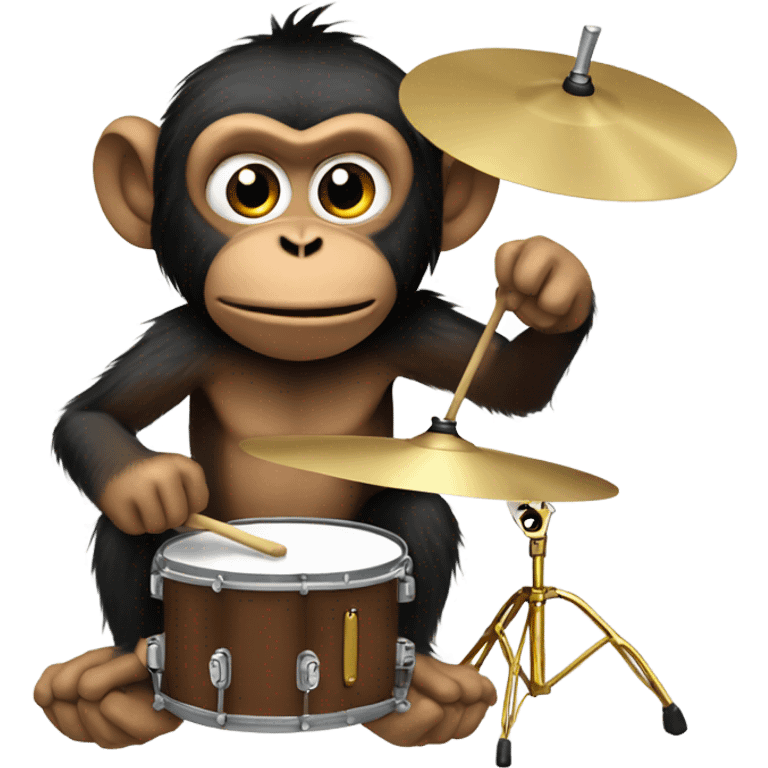 Cymbal-banging monkey emoji