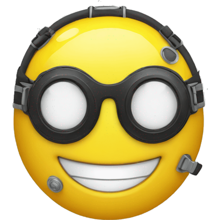 Winking smiley as a diver emoji