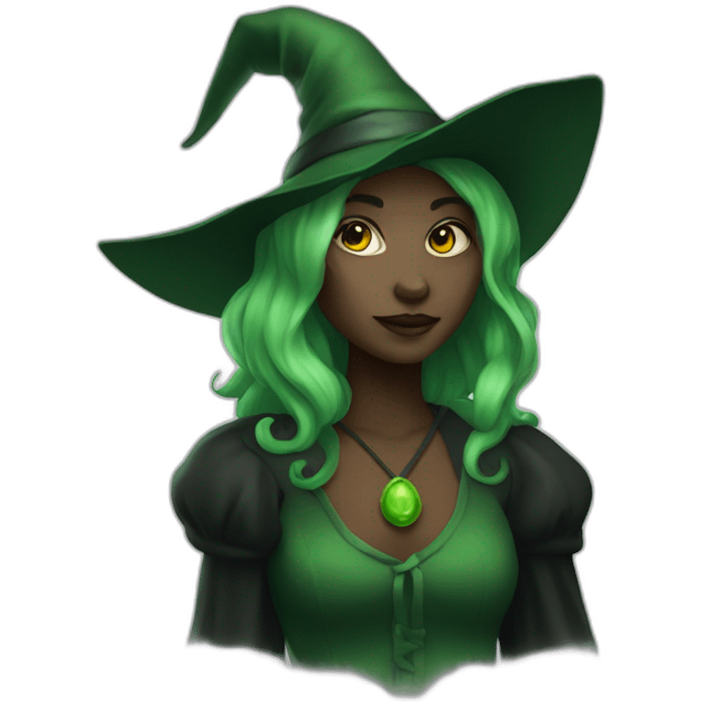 witch green skin emoji