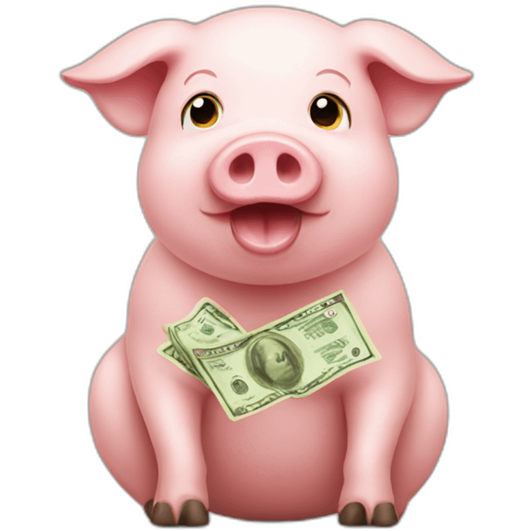 pig that donate cash emoji