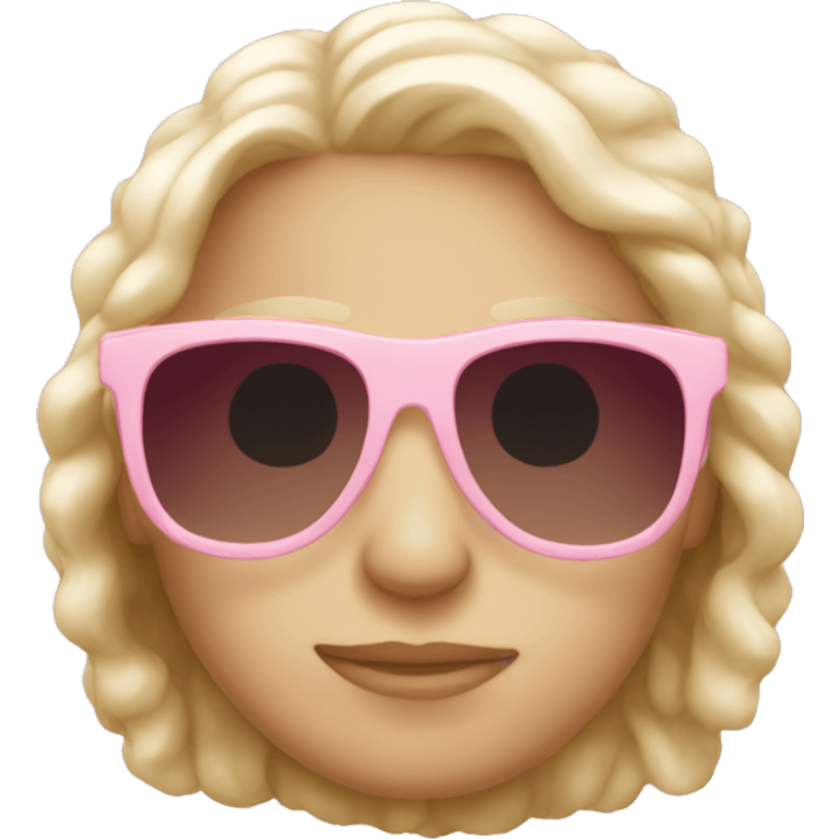 Light pink sunglasses emoji