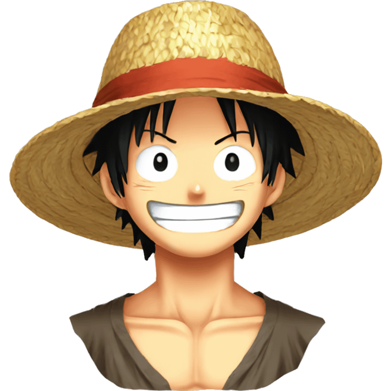 Luffy One Piece Straw Hat emoji