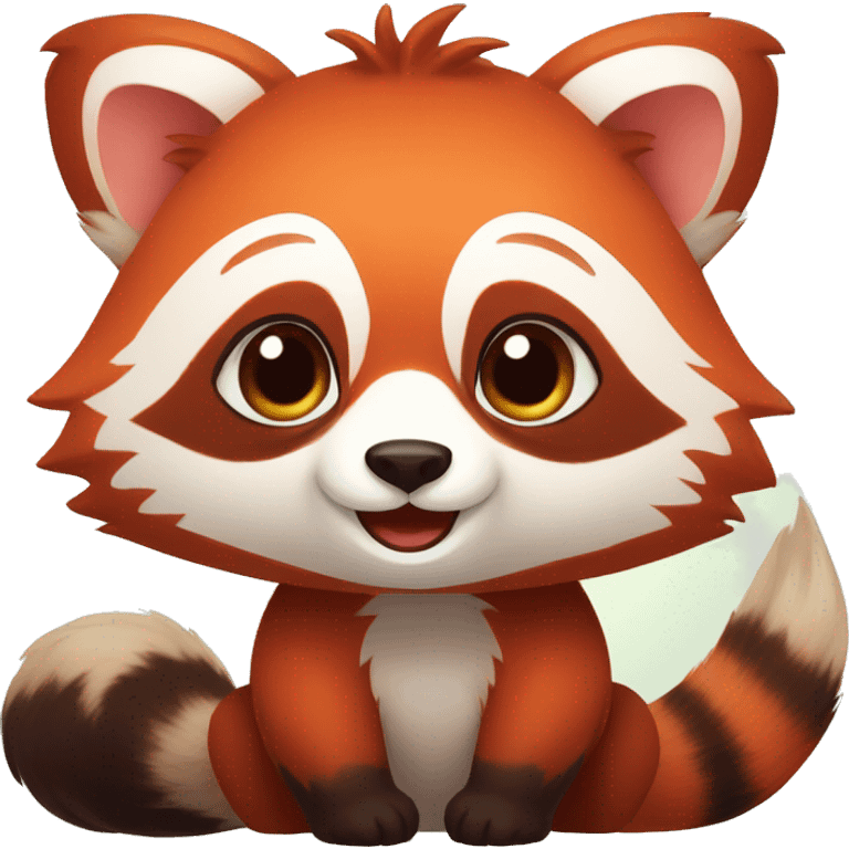 red panda fête emoji