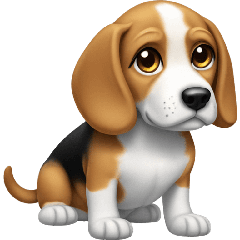 A chibby beagle dog emoji