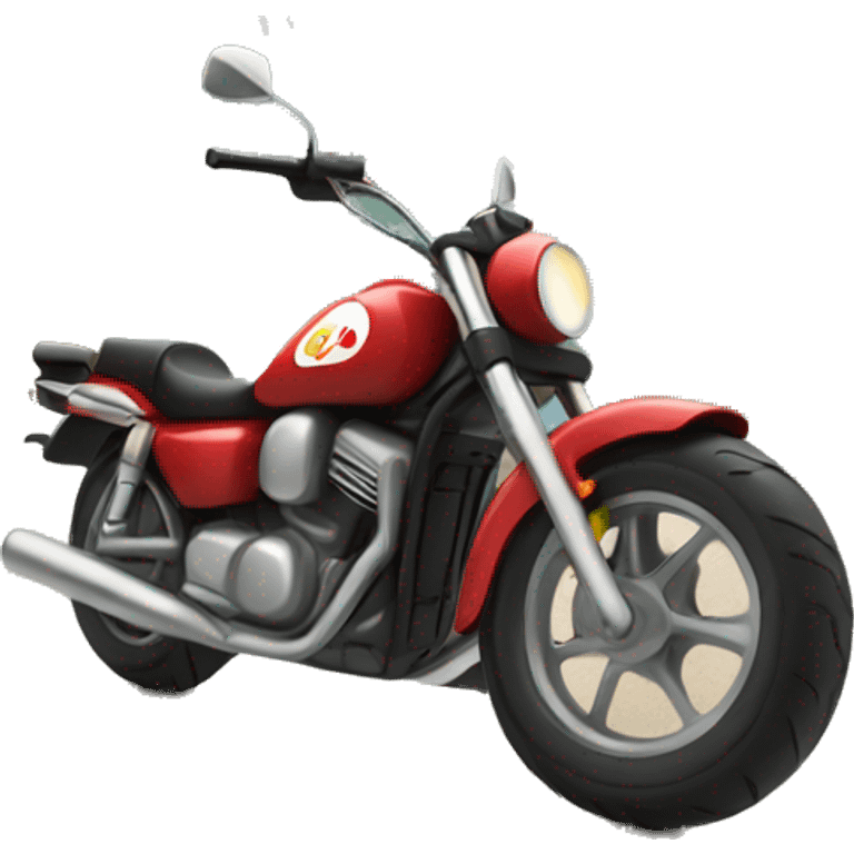 motorcycle in scenic landscape emoji