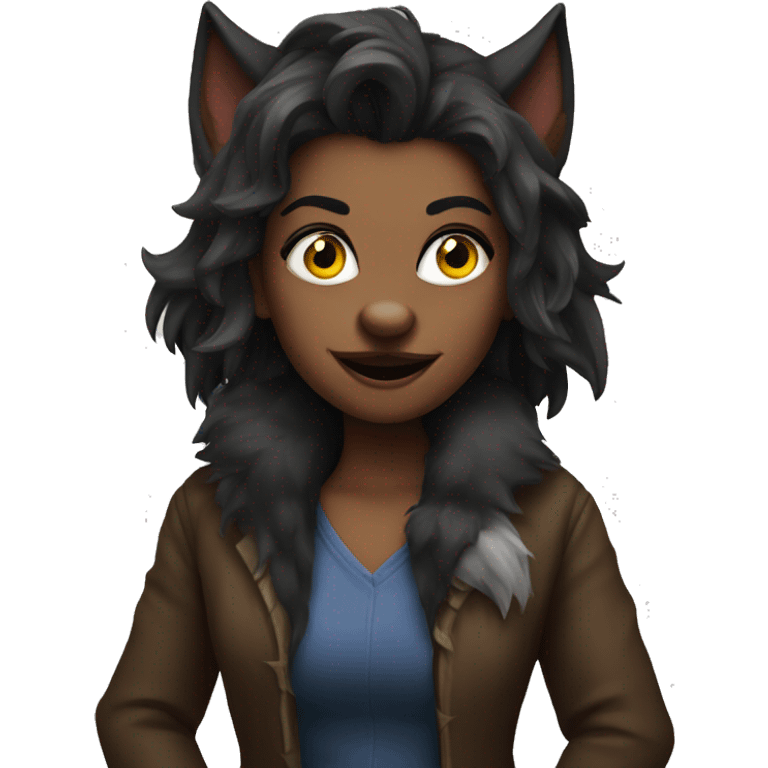 Werewolf gilr emoji