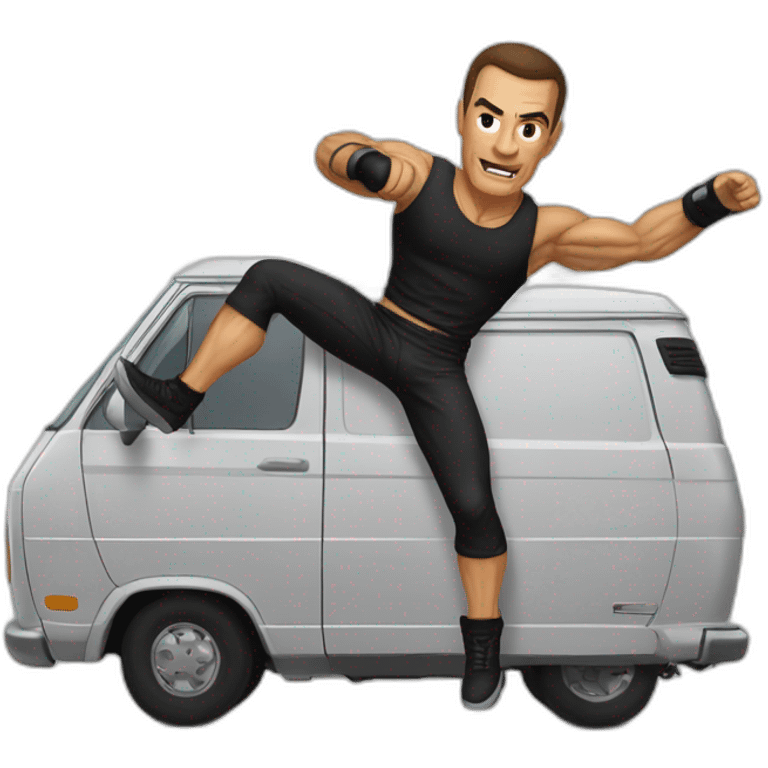 Van damme kick emoji