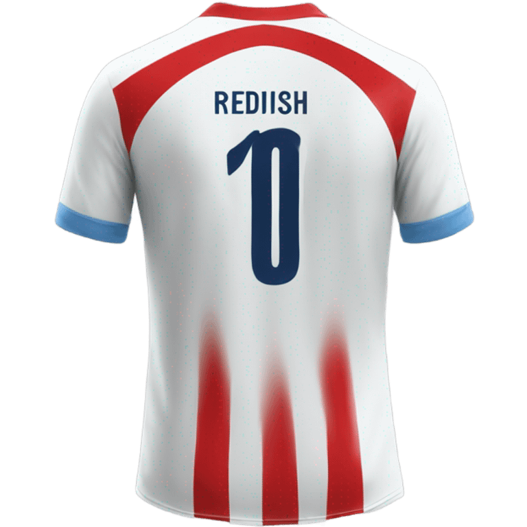 Back of Lionel Messi Jersey with number 10 and name "Reddish" emoji