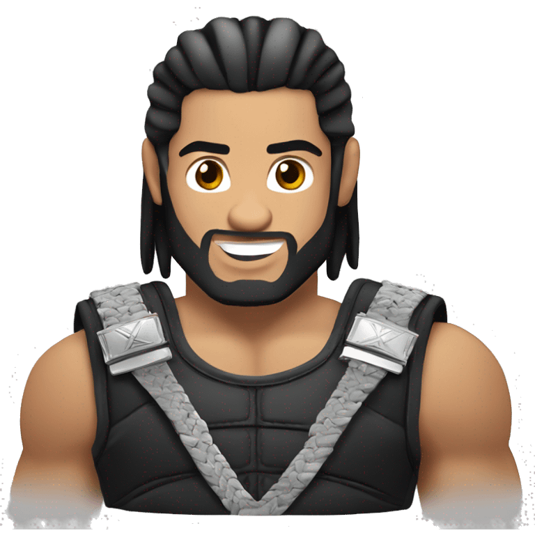 Roman reigns with WWE belt emoji