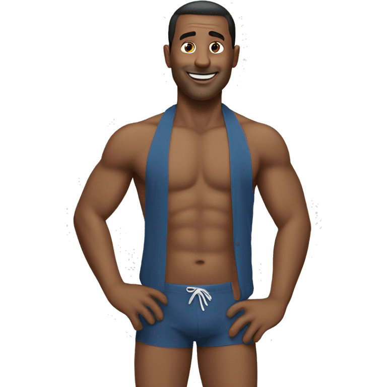 Tv man wearing a bikini emoji