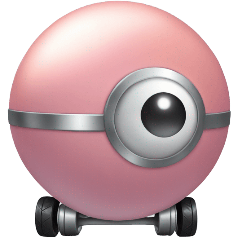 Metal Kirby ball with wheels emoji