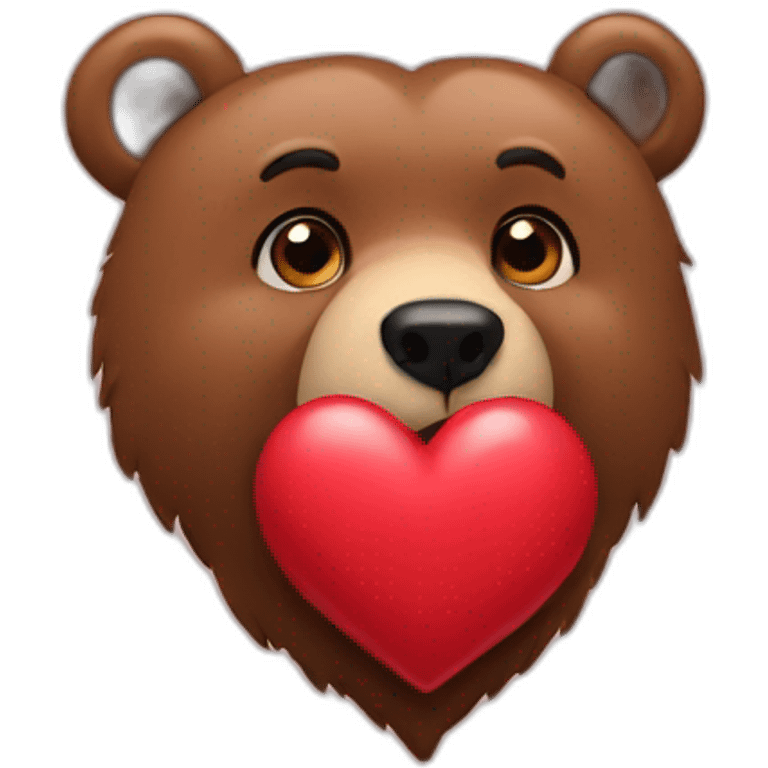 bears heart emoji