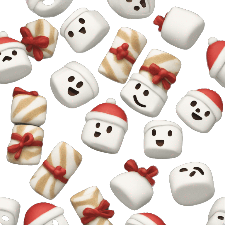 Christmas marshmallows  emoji