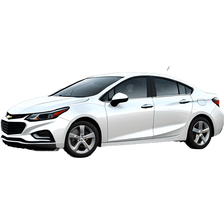 Chevrolet Cruze 2017 white alpine emoji