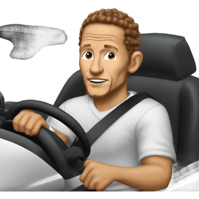 Dionte west driving a car emoji