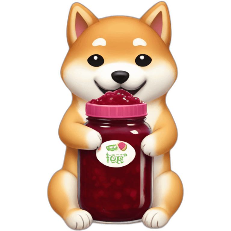 shiba-hugging-jar-of-fig-jam emoji