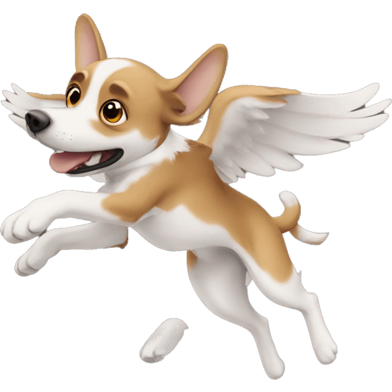 flying dog emoji