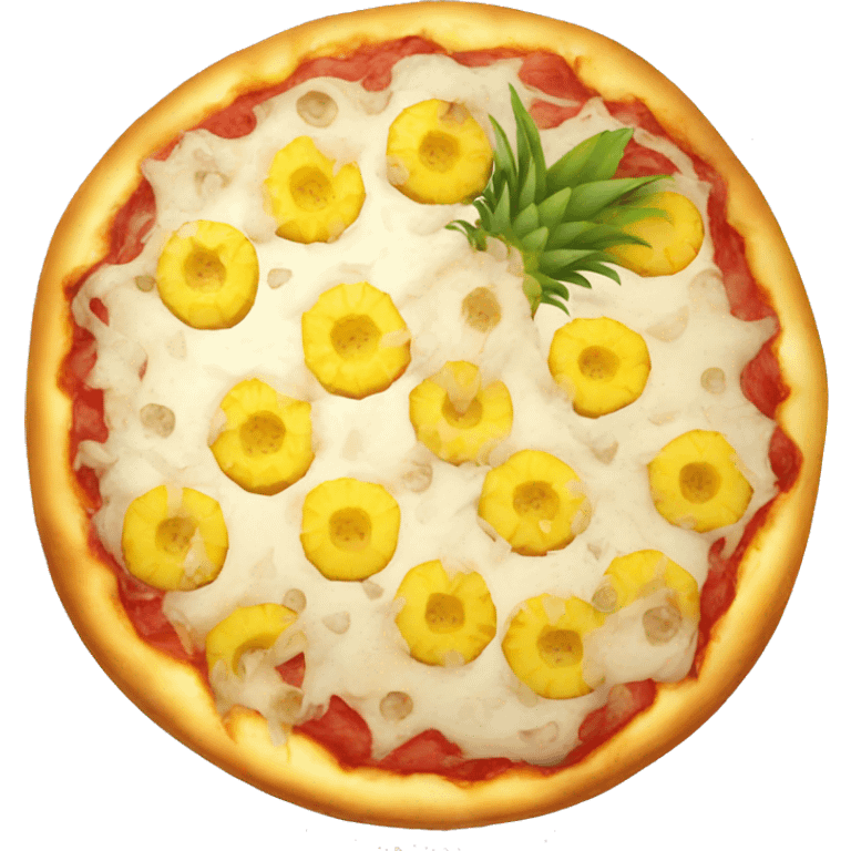 pineapple pizza no leaves emoji