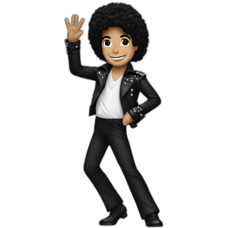 Michael Jackson waving emoji