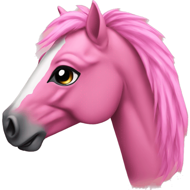 Pink mustang emoji