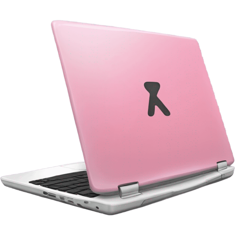 Pink laptop emoji