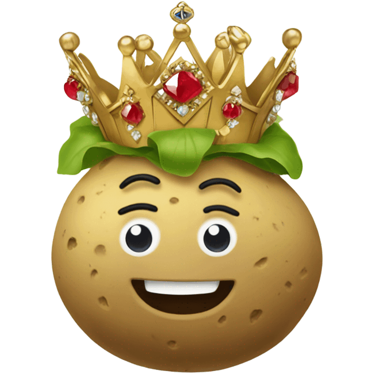 A potato king emoji