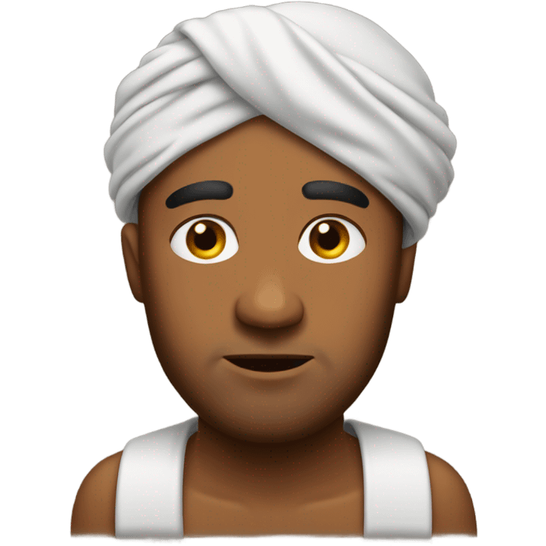 Sad brown guy wearing a turban  emoji