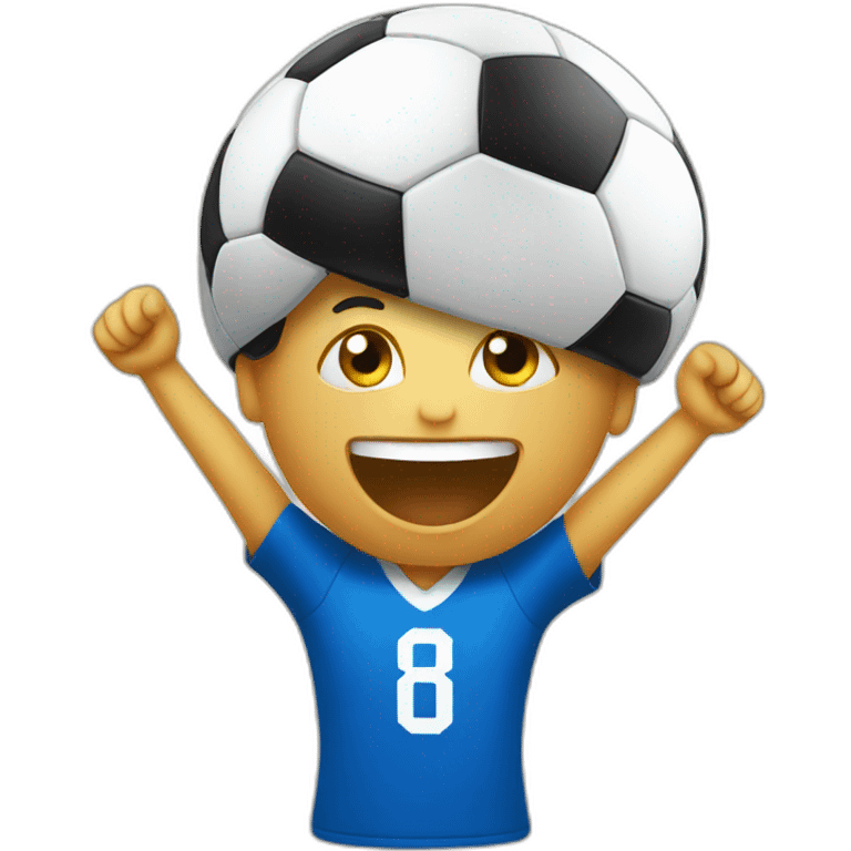 soccer supporter cheering emoji