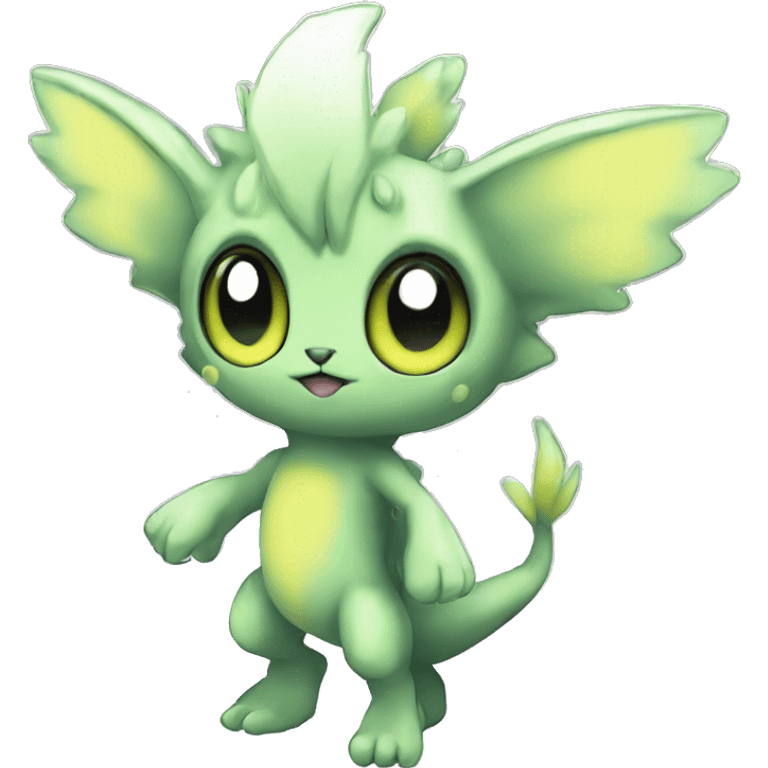 cute cool edgy ethereal magical alien Digimon-Fakemon-animal full body emoji