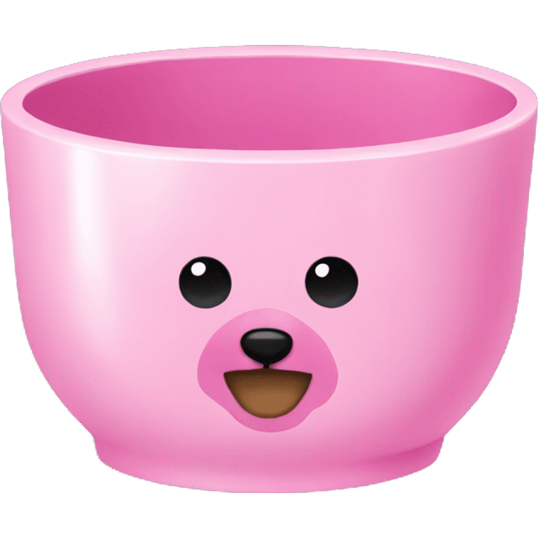 Pink pet bowl emoji