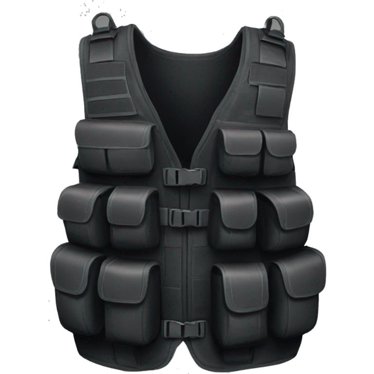 black tactical vest emoji