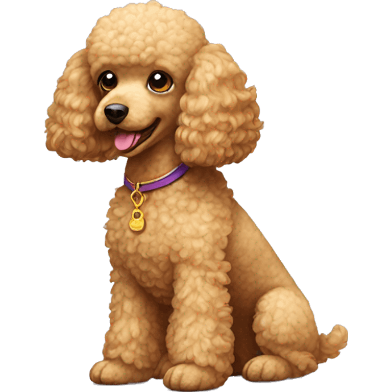 Toy golden poodle  emoji