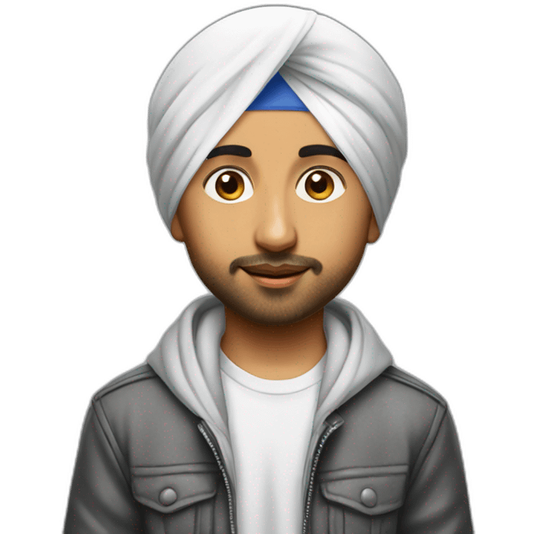 a young sikh boy looking like Diljit Dosanjh emoji