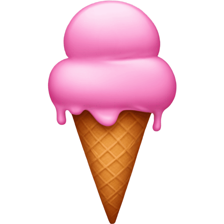 Pink icecream emoji