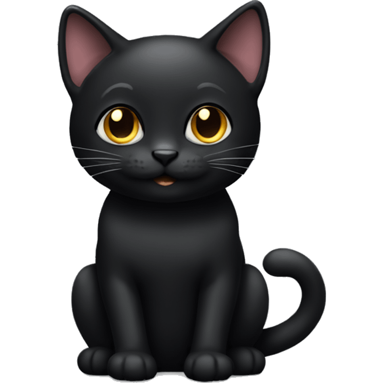 Black kitty emoji