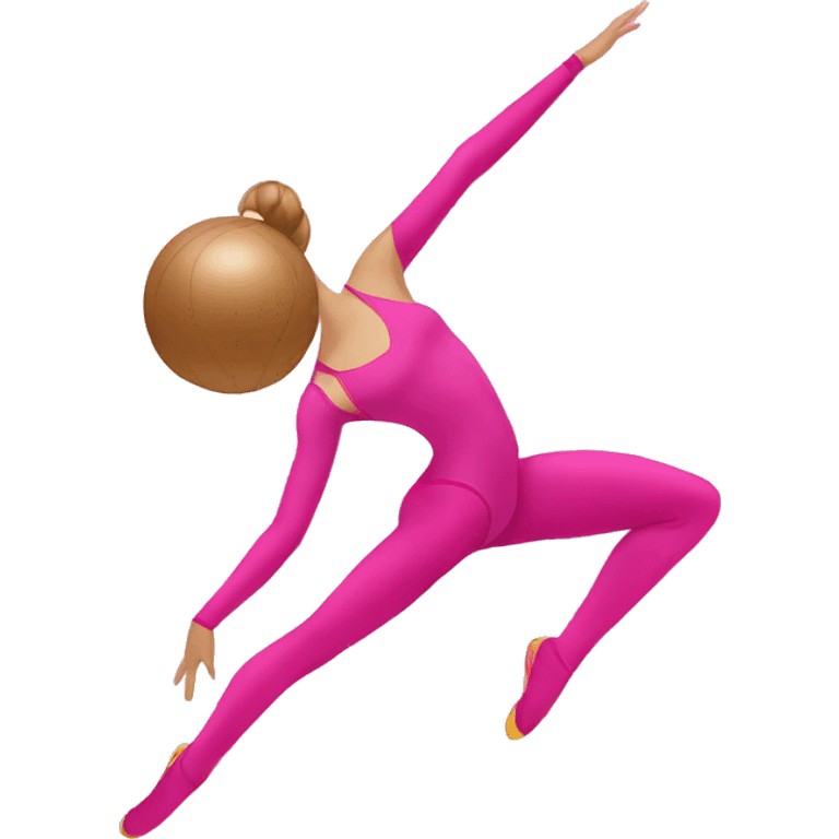 rhythmic gymnastics pink ball emoji