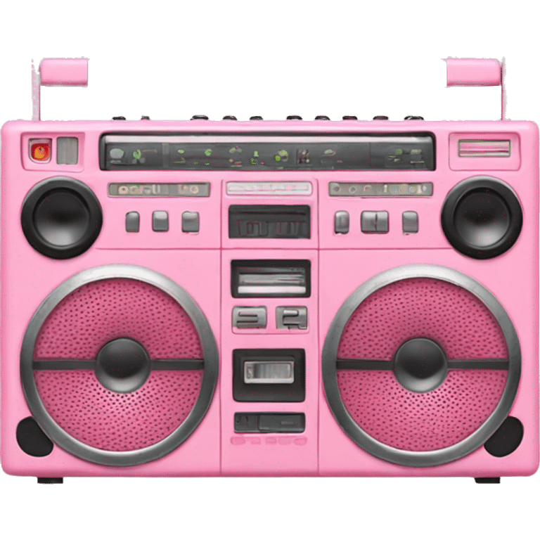 Light pink boombox  emoji