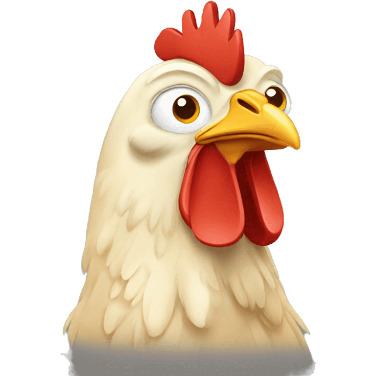 Chicken cartoon emoji