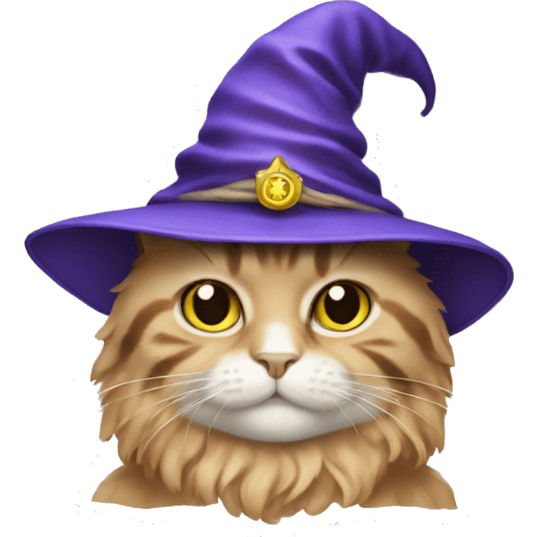 cat wearing a wizard disguise  emoji