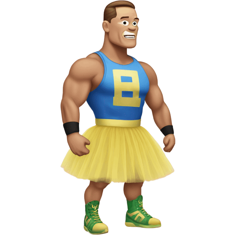 John cena wearing a tutu emoji