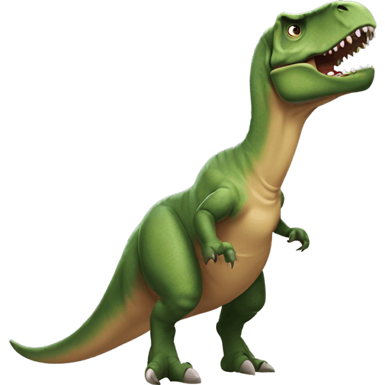 t-rex a surfar emoji