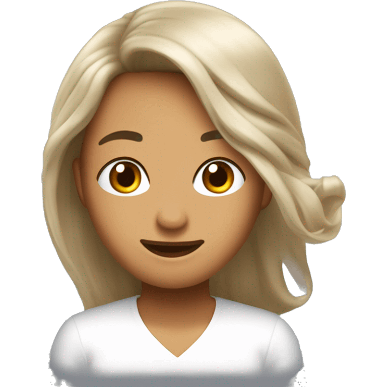 innamorati lui binondo le capelli marroni alla spalla emoji