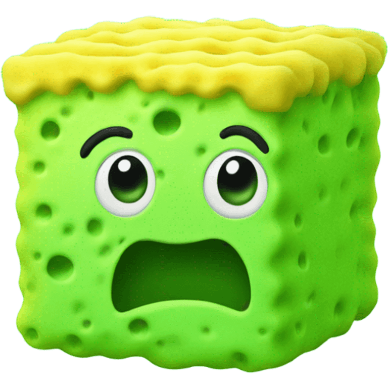 Sponge green emoji