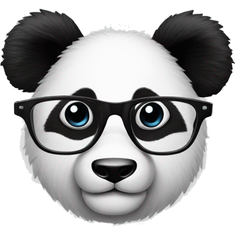 Lasser Panda on glasses emoji