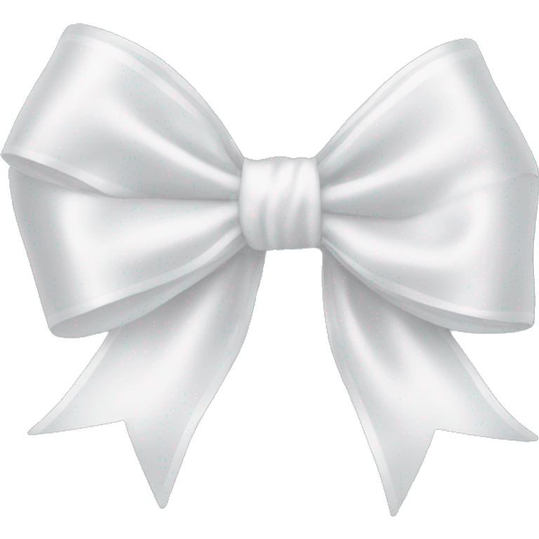 white satin bow emoji