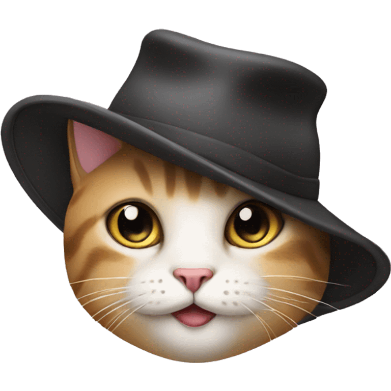 Cat with hat emoji