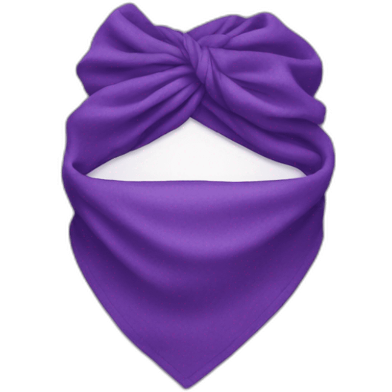 Purple bandanna with design  emoji