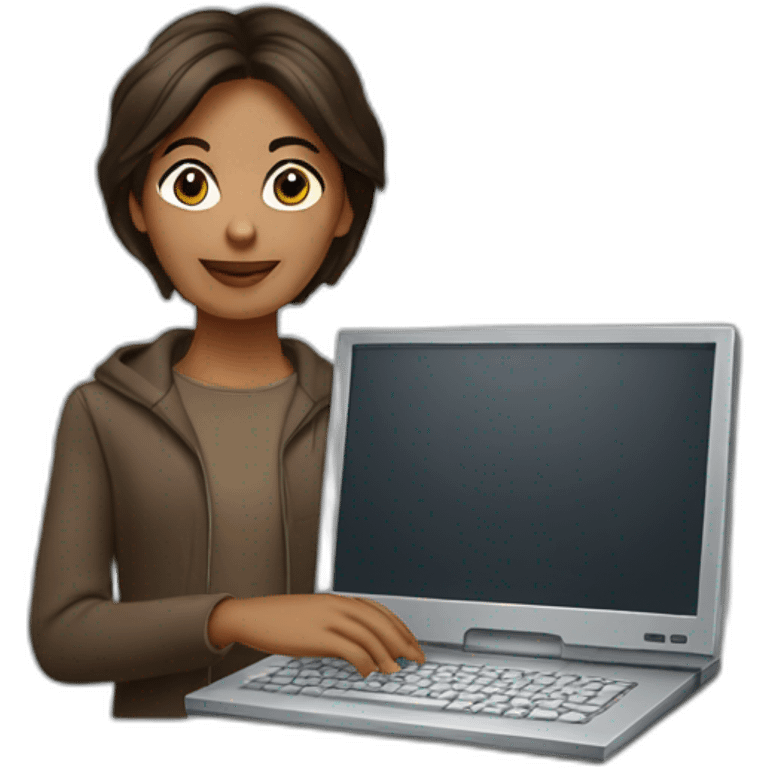 Iman Gadzhi holding computer  emoji